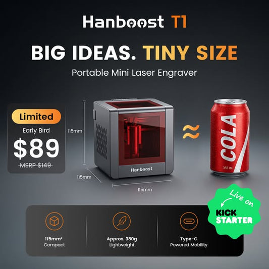 T1 Mini Laser Engraver — Launching on Kickstarter