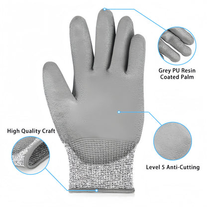 MakerJoy Anti-Cut Protective Gloves for DIY, Gardening, Woodworking Glass Cutting