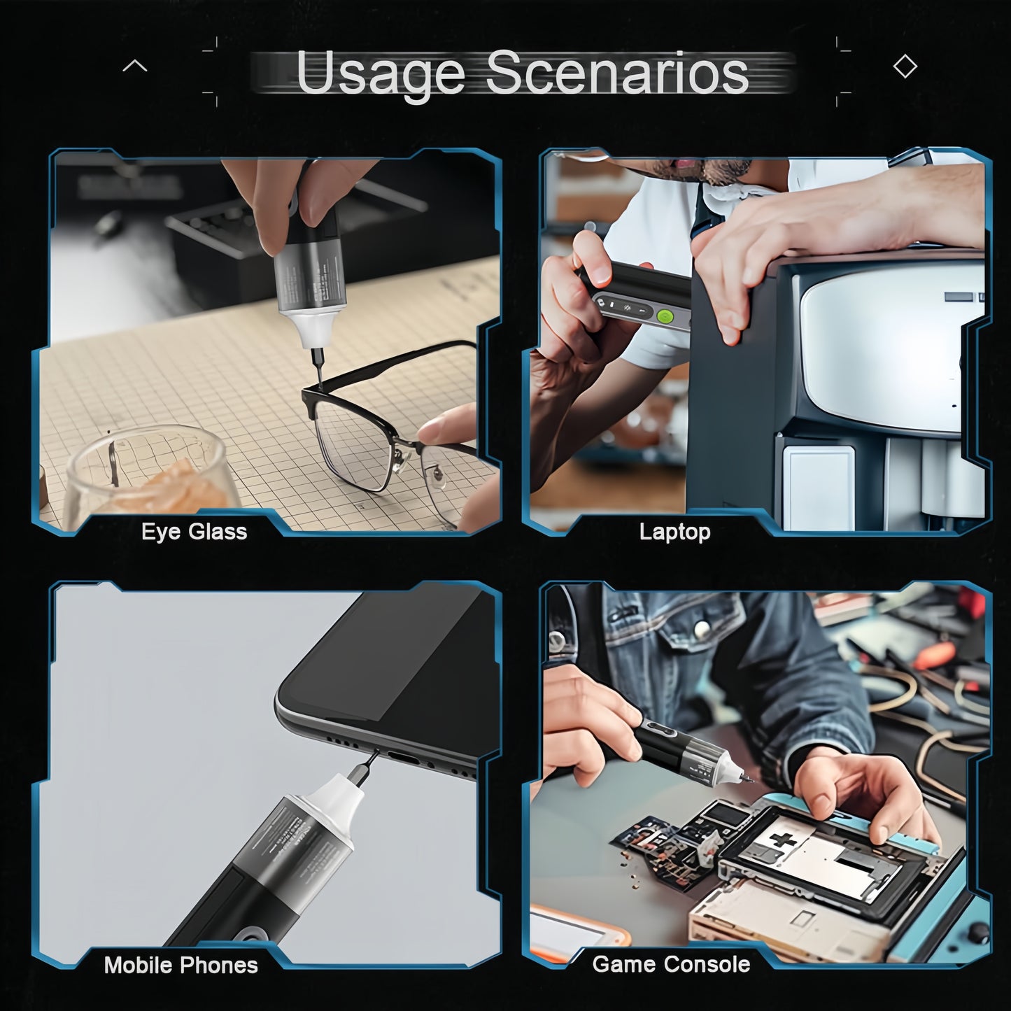 Hanboost® 35 In 1 Precision Electric Screwdriver Set for PC, Phone, Camera, Laptop, Watch, and Drone Repairs