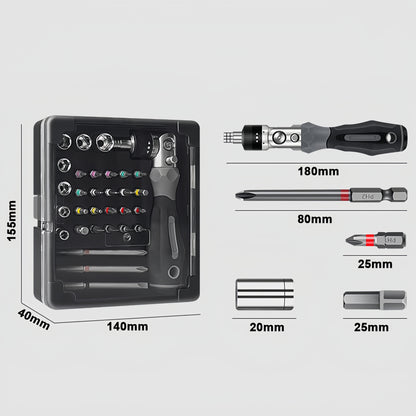 MakerJoy 31 in 1 Ratchet Screwdriver Set