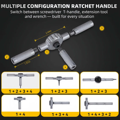 Hanboost 69 In 1 Ratchet Screwdriver Set