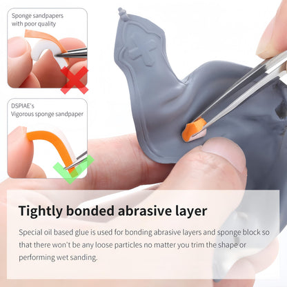 MakerJoy Soft Sponge Sanding Paper Combo Set for Model Builder