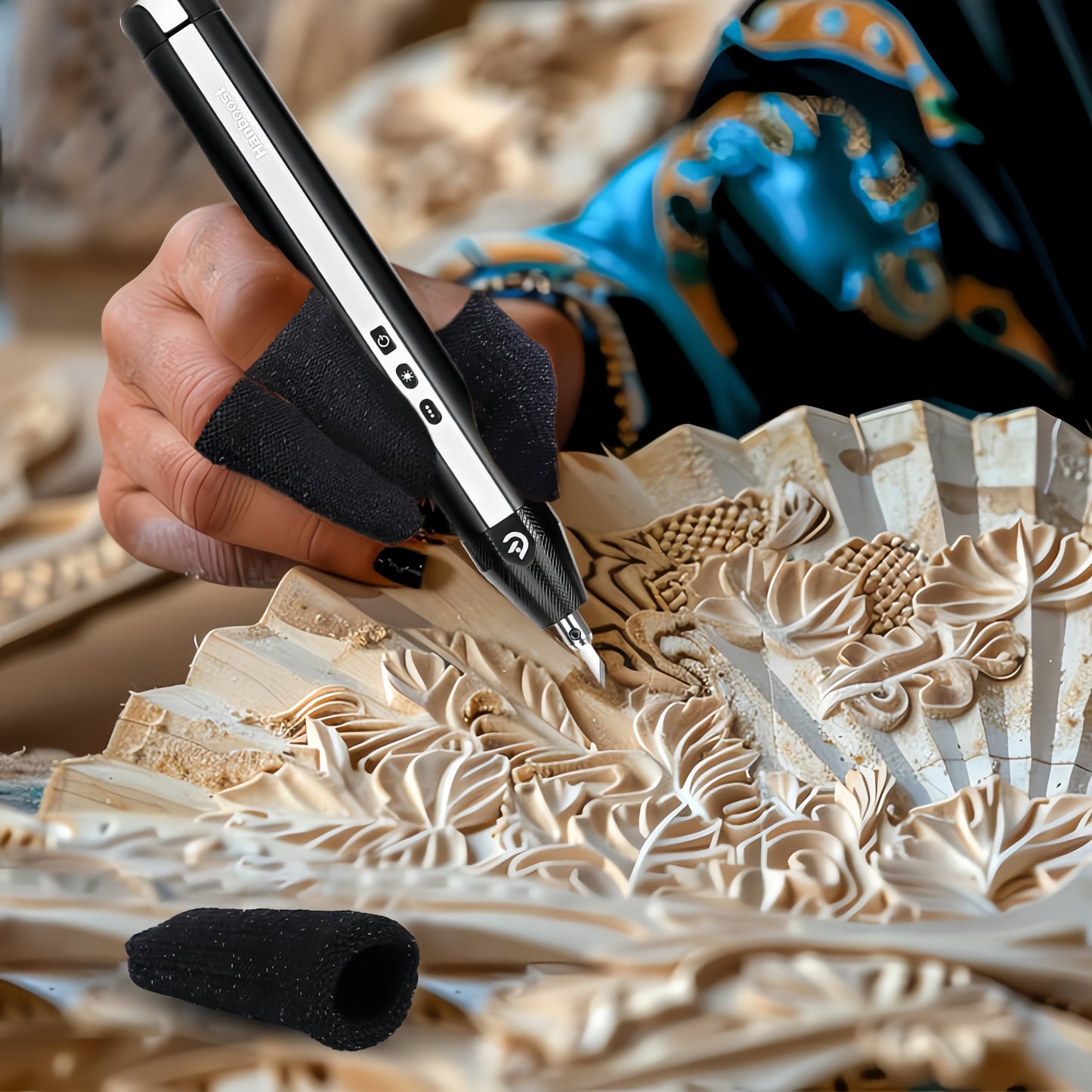 MakerJoy Cut Resistant Finger Sleeve Protectors for Cutting Task