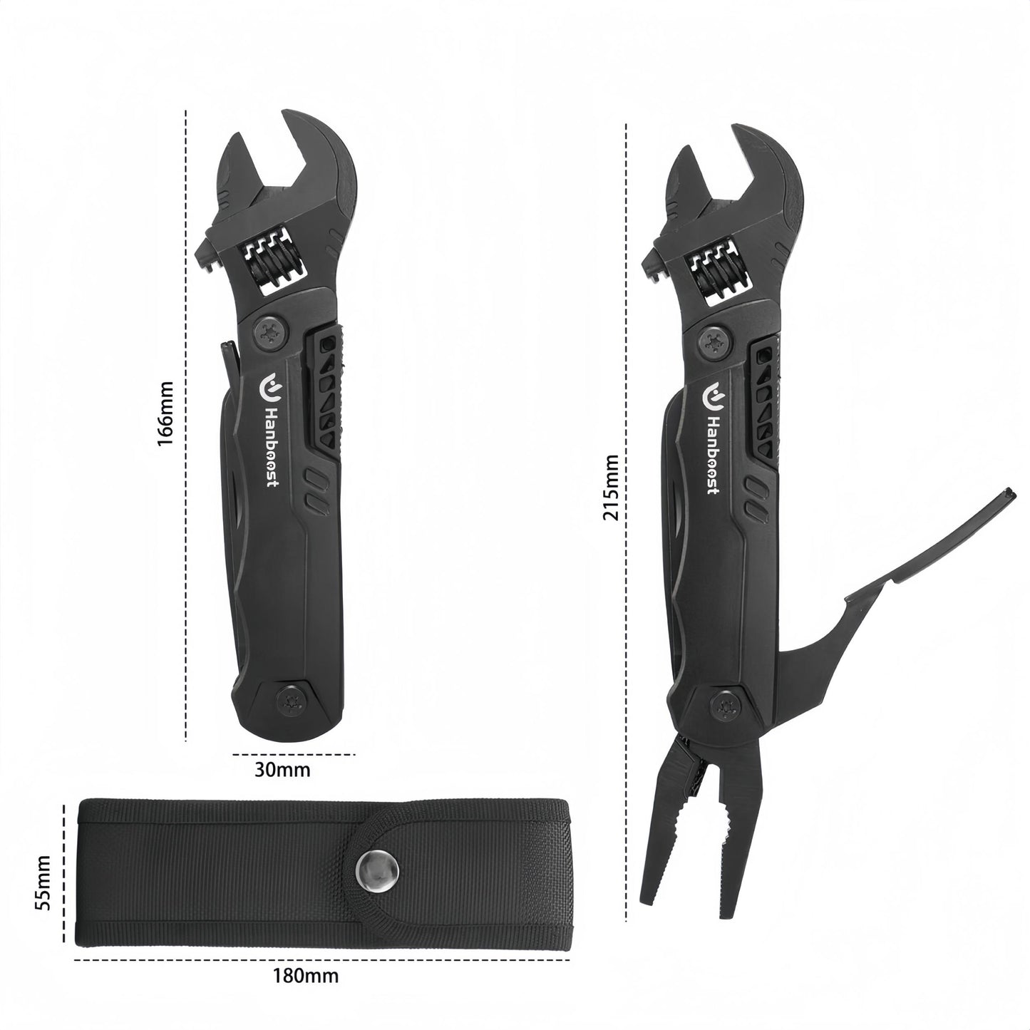 MakerJoy 19 In 1 Multitool Wrench with Wire Cutter for Outdoor Camping