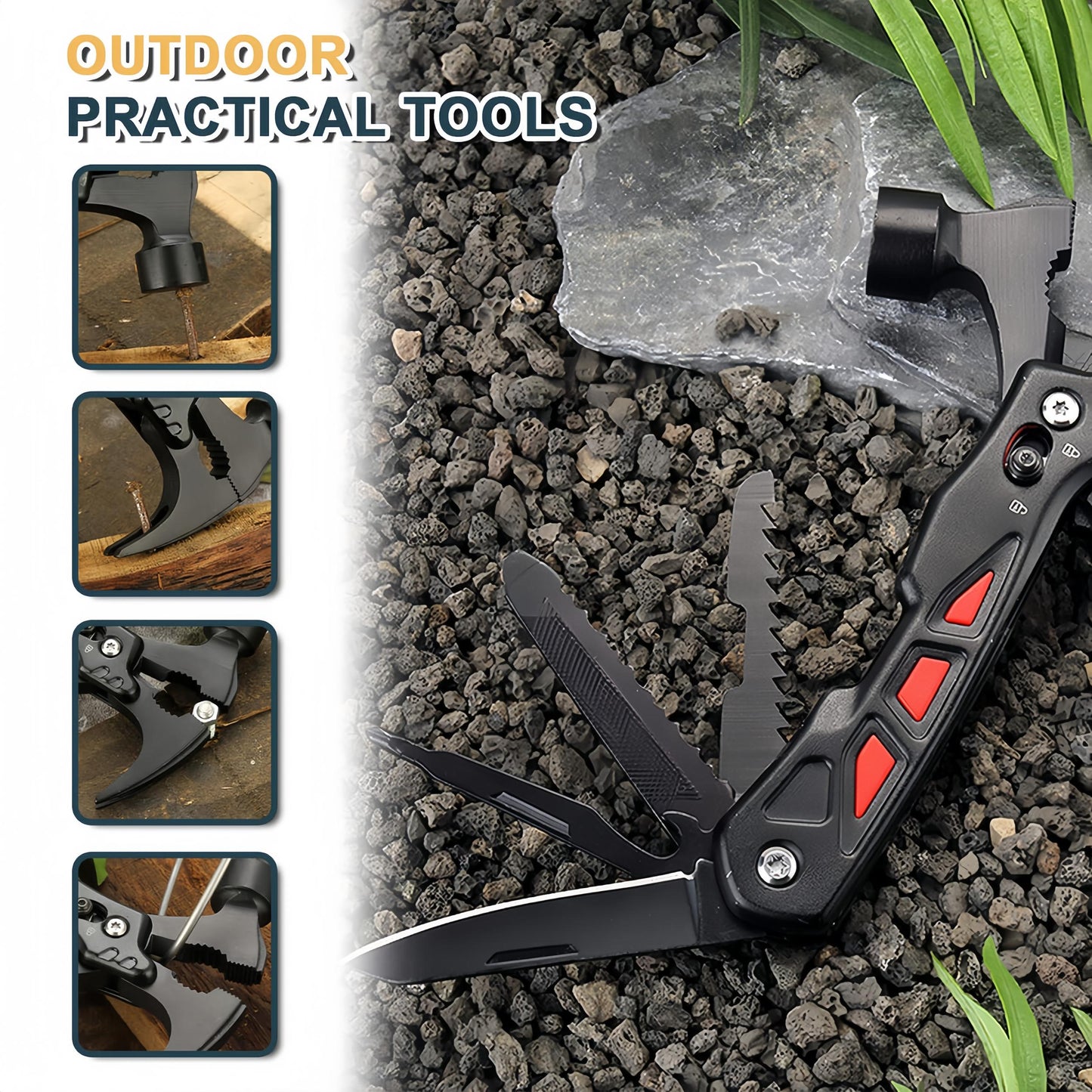 MakerJoy H1 Multi Tool Hammer 12 in 1 with Safety Lock
