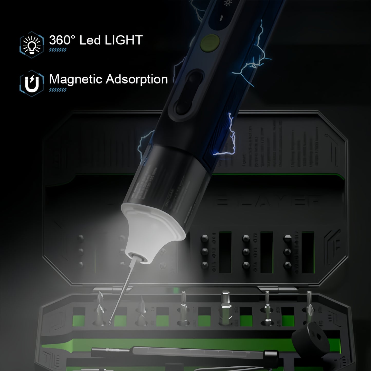 Hanboost® 35 In 1 Precision Electric Screwdriver Set for PC, Phone, Camera, Laptop, Watch, and Drone Repairs