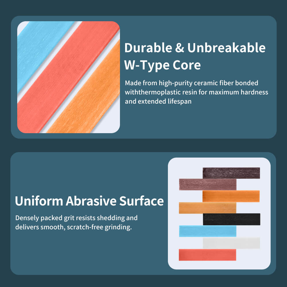 5pcs Ceramic Fiber Oil Stone Whetstone Strips for C1